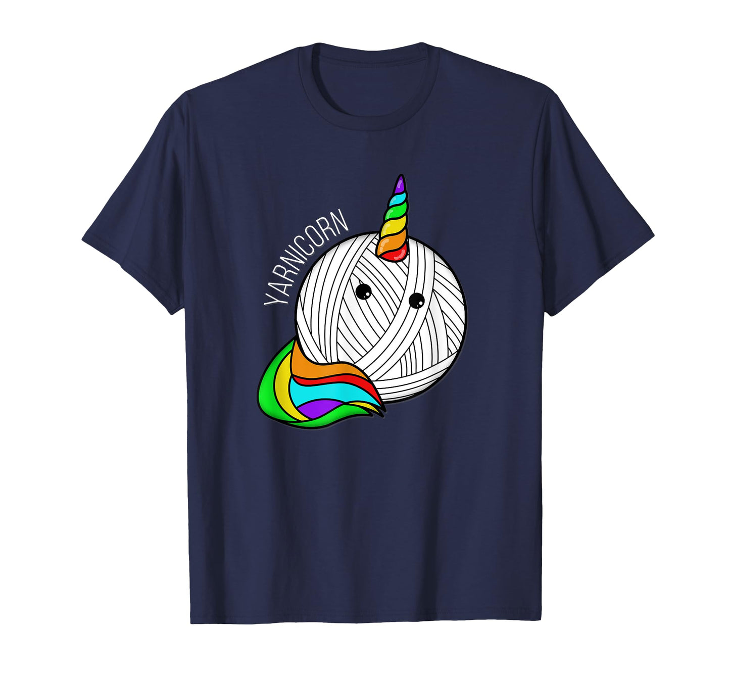 Funny Yarn Art Unicorn - Yarn Horn Crochet Pictures T-Shirt