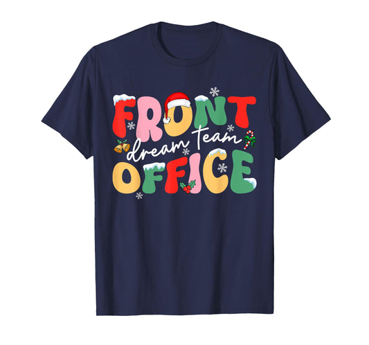 Front Office Dream Christmas Team Santa Hat Xmas Holiday T-Shirt