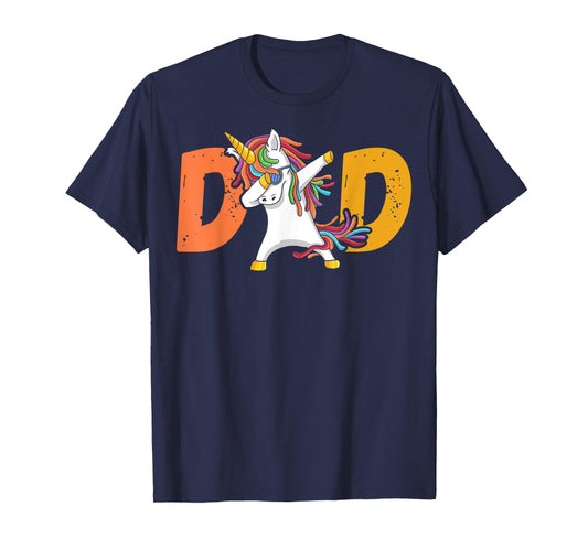 Dadacorn Unicorn Dad Fathers Day Funny T-Shirt