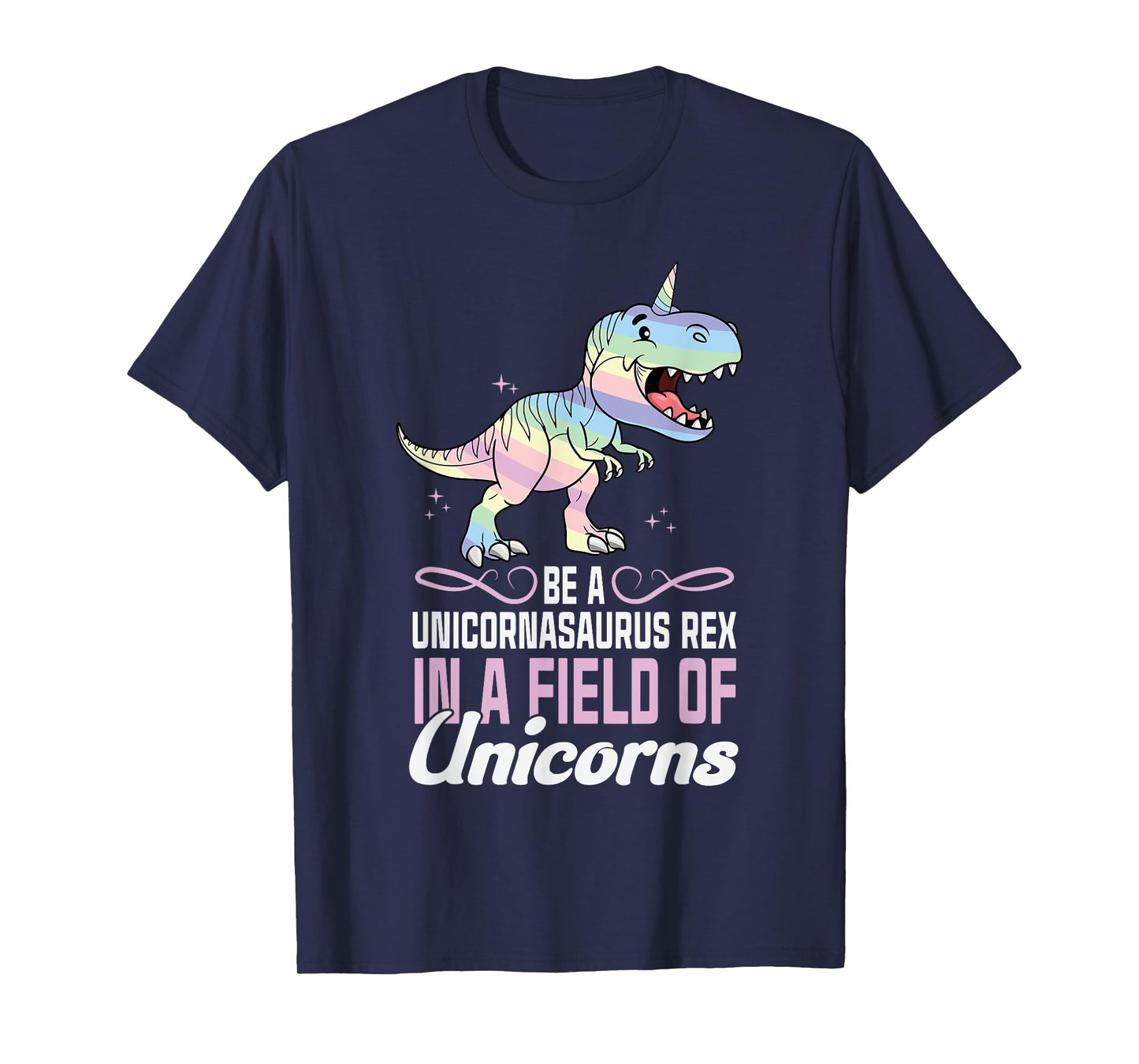 Cute Dinocorn T-shirt Dinosaur Girls Unicorn T-Shirt
