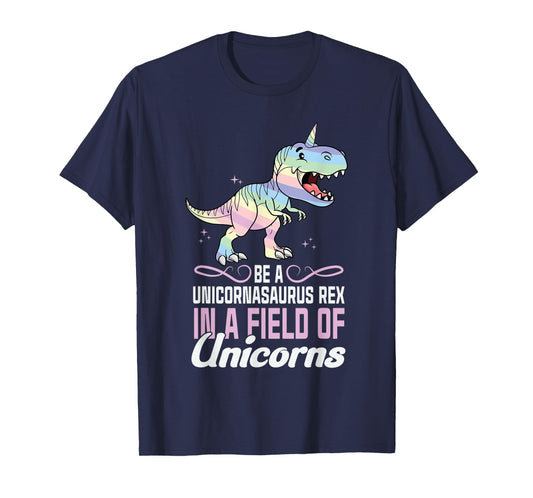 Cute Dinocorn T-shirt Dinosaur Girls Unicorn T-Shirt