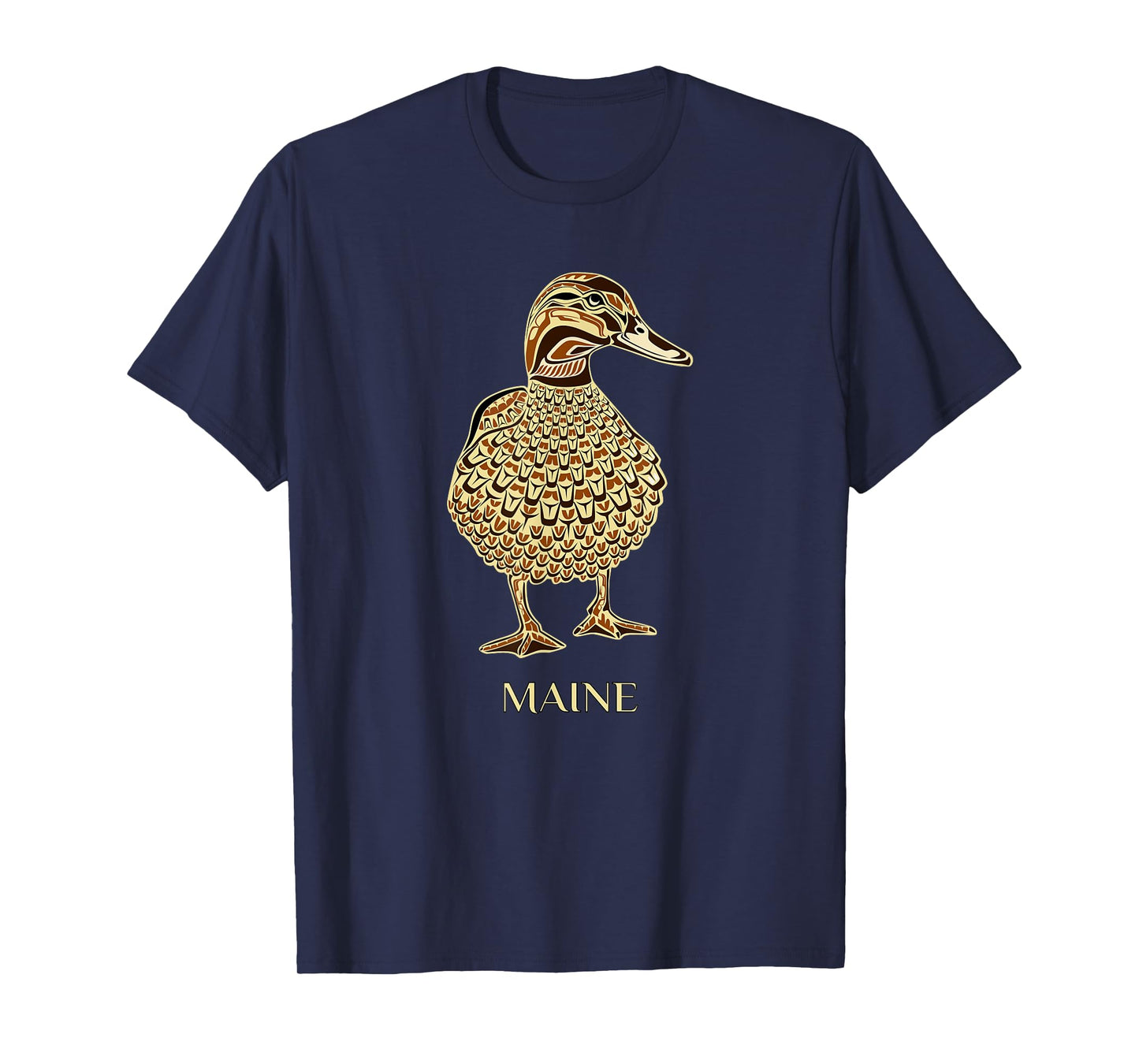 Maine Native American Mallard Duck Birdwatching T-Shirt