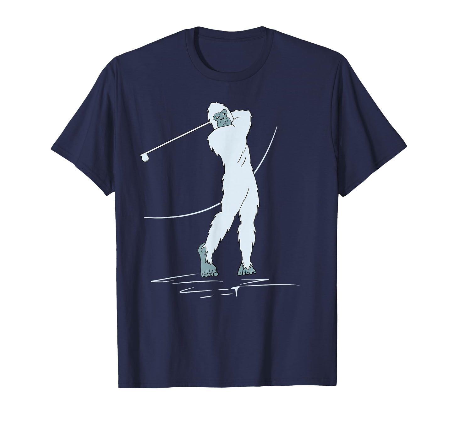 Bigfoot Golf! Funny Sasquatch Playing Golfing Player Yeti T-Shirt