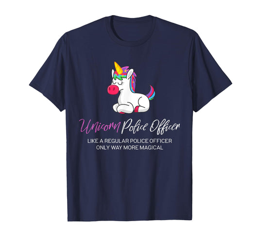 Police Unicorn Shirt, Police Officer Gifts T-Shirt