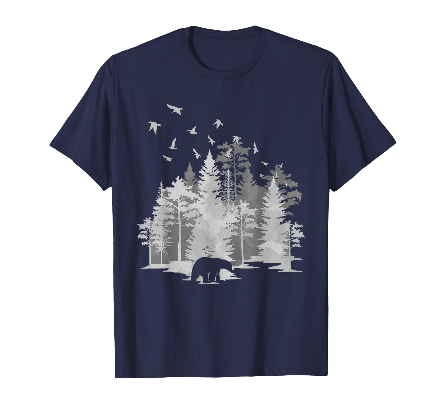 Mountains Birds Outdoors Animal Bear Nature Hiking Forest T-Shirt