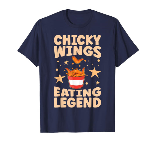 Eating Champion Food Contest Chicken Wing Competitive Eating T-Shirt