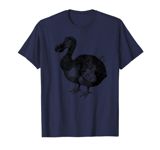 Dodo Bird T-Shirt Bird Ornithology Black Line Drawing Shirt T-Shirt