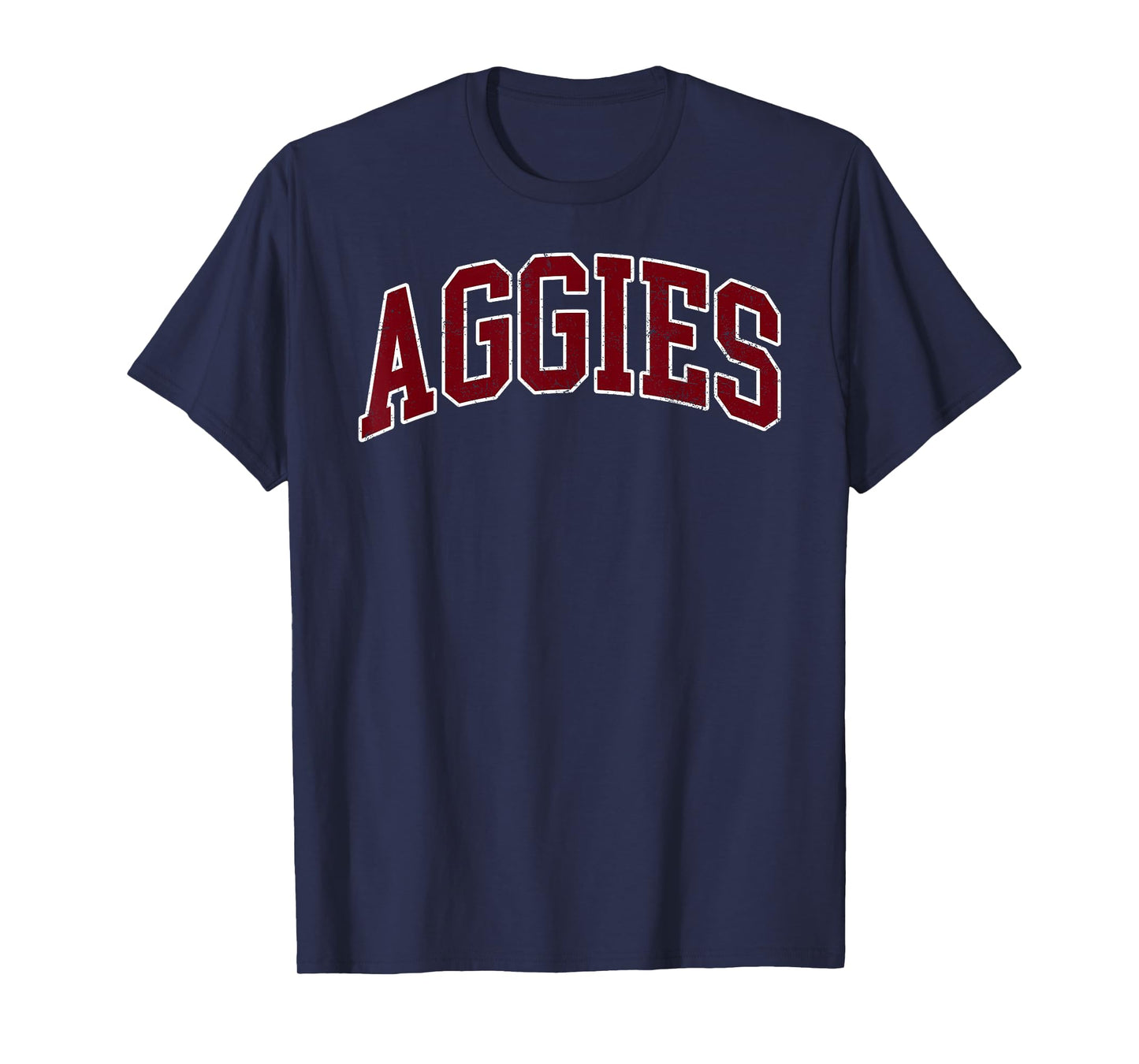 Retro Personalized Aggies-Red T-Shirt