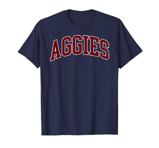 Retro Personalized Aggies-Red T-Shirt
