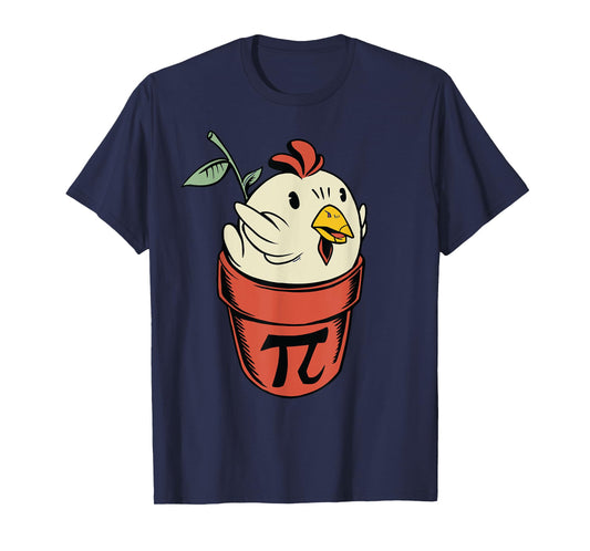 Chicken Pot PI Day Men Women Kids Math funny teacher T-Shirt
