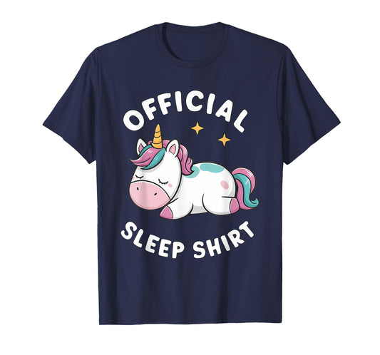 Official Sleep Shirt Unicorn Pajamas Nightgown T-Shirt