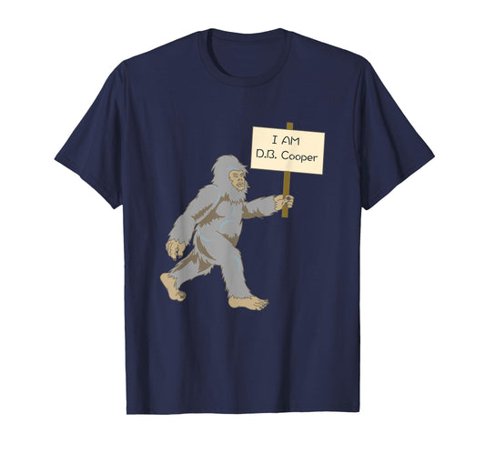 Bigfoot DB Cooper T-Shirt Funny Yeti Sasquatch Squatch Tee T-Shirt