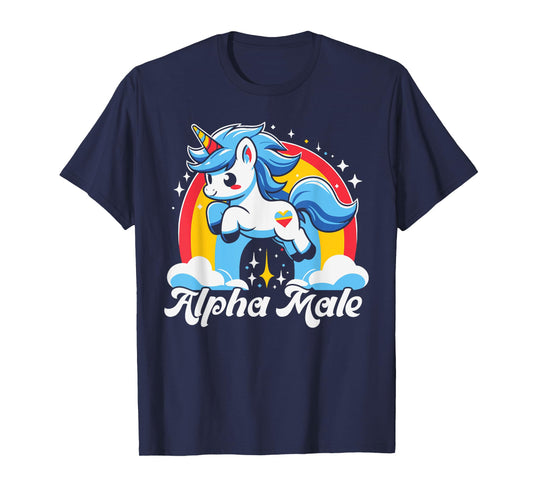 Unicorn Alpha Male Funny Unicorn Lover T-Shirt