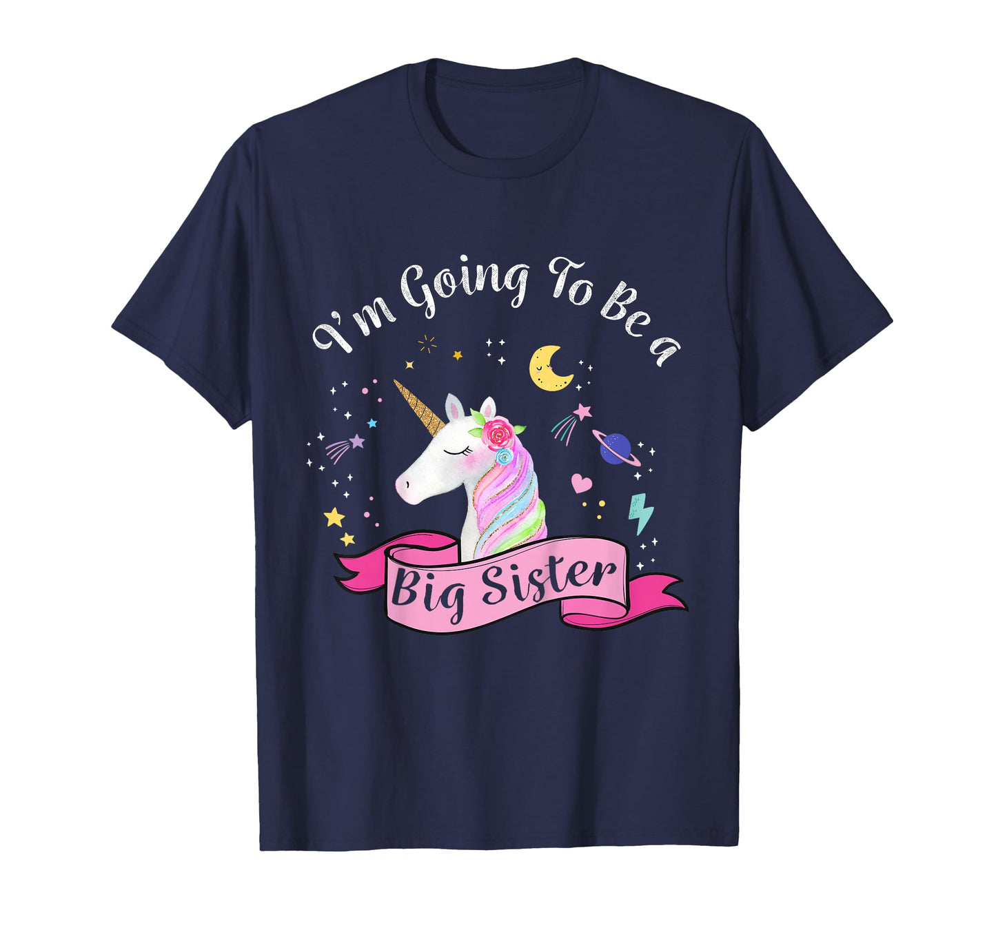 Big Sister Unicorn Shirt I'm Going to be a Big Sister T-Shirt
