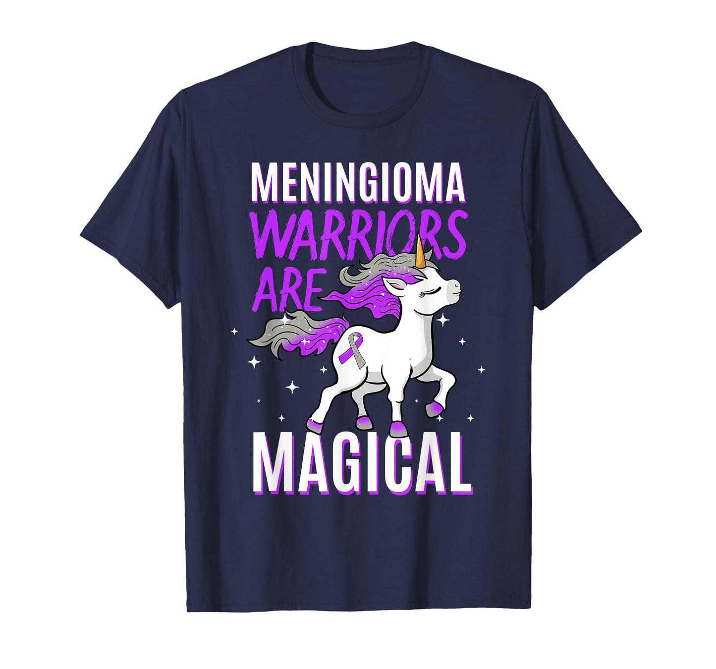 Warriors Are Magical Meningioma Brain Tumor Cancer Awareness T-Shirt