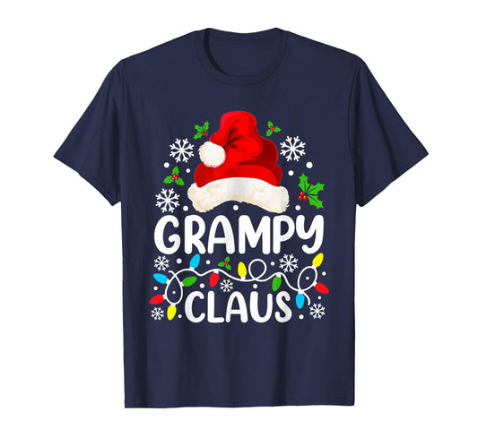 Grampy Claus Funny Christmas Family Matching T-Shirt