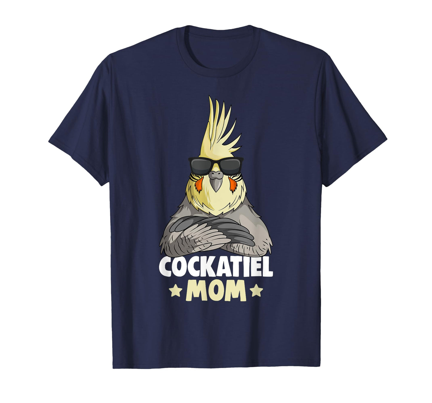 Cute Bird Lover Apparel & Gift Ideas Cockatiel Mom Women's T-Shirt Black Small Modern T-Shirt