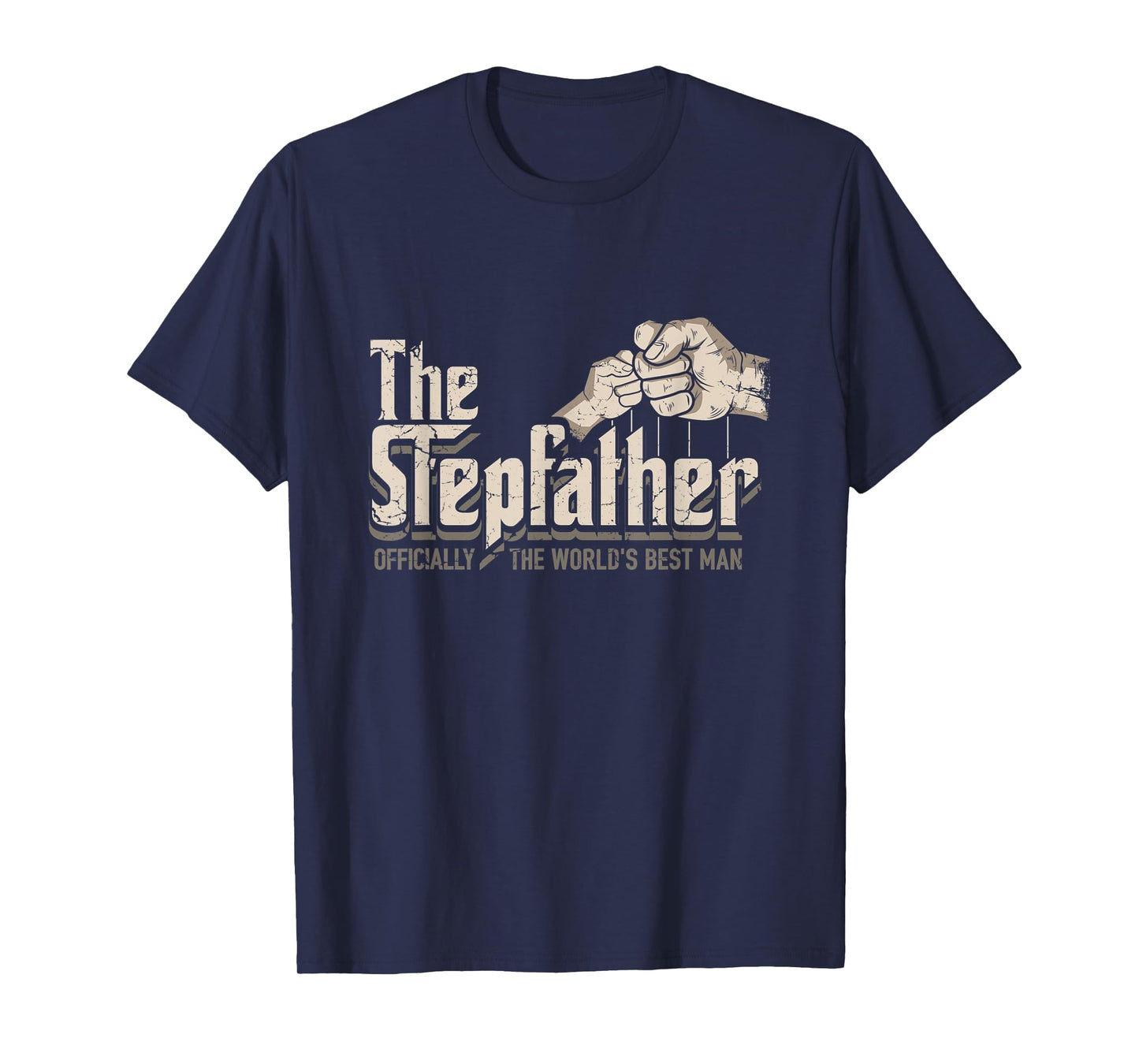 Mens Funny Stepdad Gifts Stepfather Officially World's Best Man T-Shirt