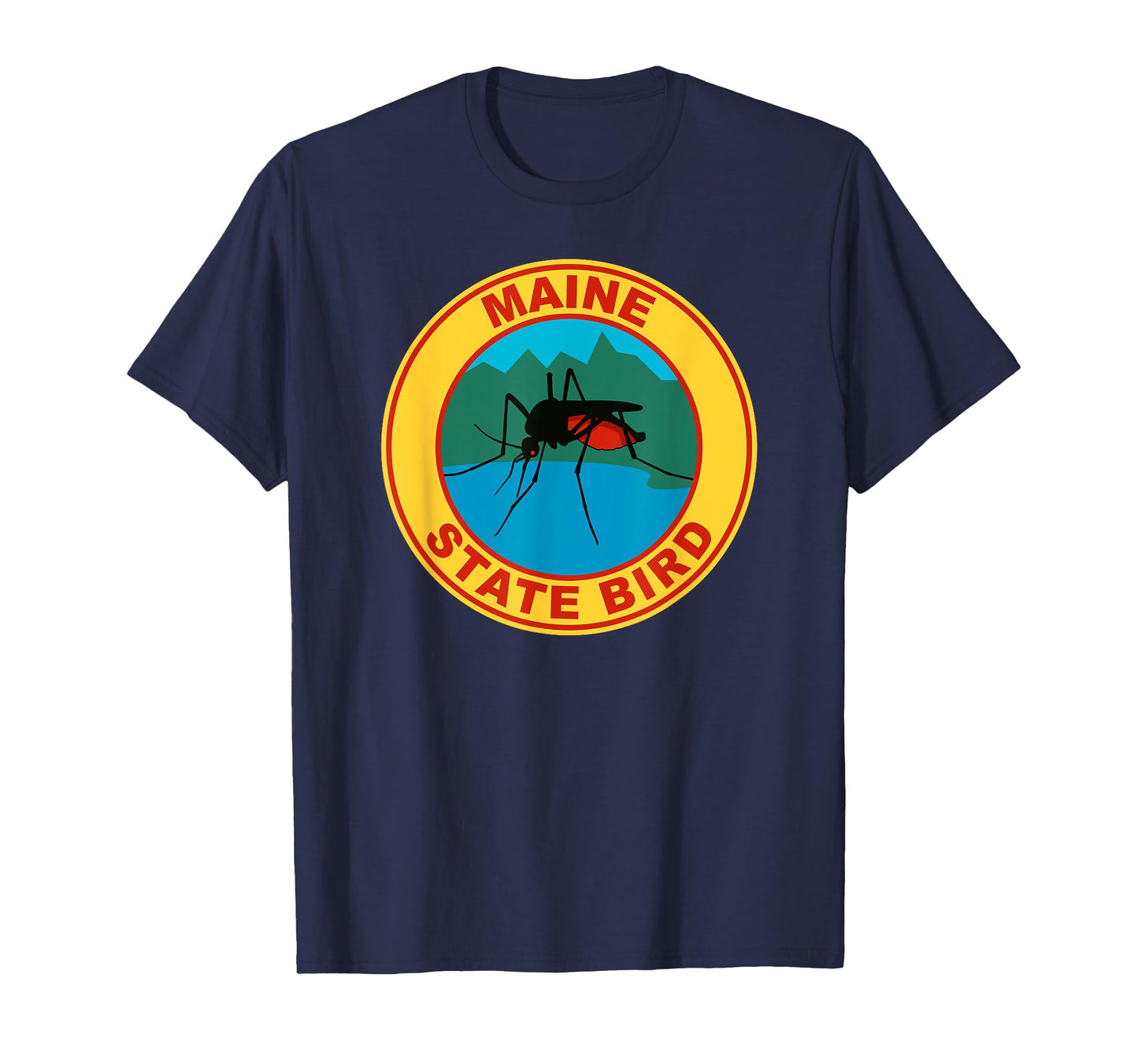 Funny Maine Mosquito State Bird T-Shirt