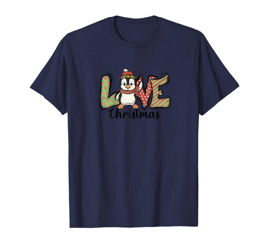 Christmas Penguin LOVE Xmas for Kids, Women, Penguin Lovers T-Shirt