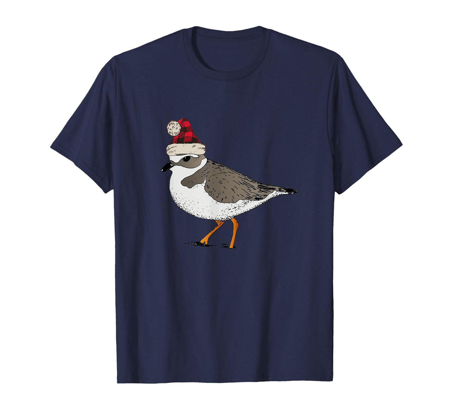 Piping Plover Christmas Shorebird Holiday Bird Birding T-Shirt