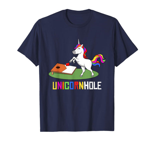 Unicornhole Youth Cornhole Unicorn Women Girl Cornhole T-Shirt