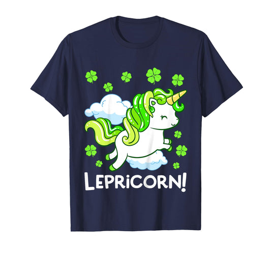 Kids Lepricorn St Patricks Day Unicorn Girls Kids Toddler T-Shirt