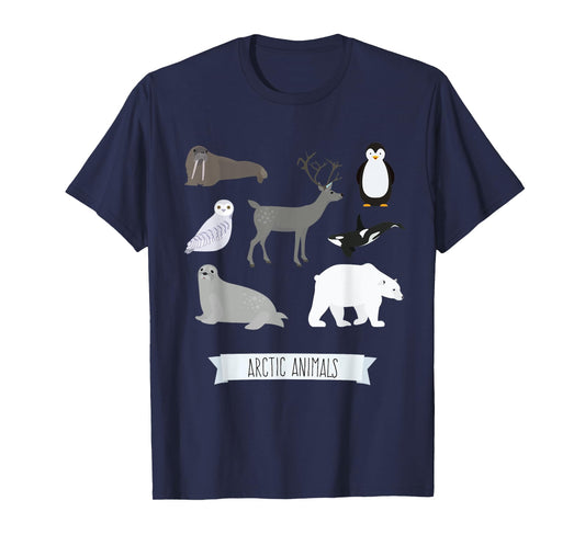 Arctic Animal Gift Collection Cute Animals Gift for Kids T-Shirt
