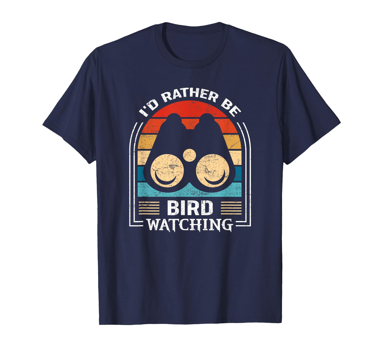 I'd Rather Be Bird Watching Shirt Retro Bird Watching T-Shirt