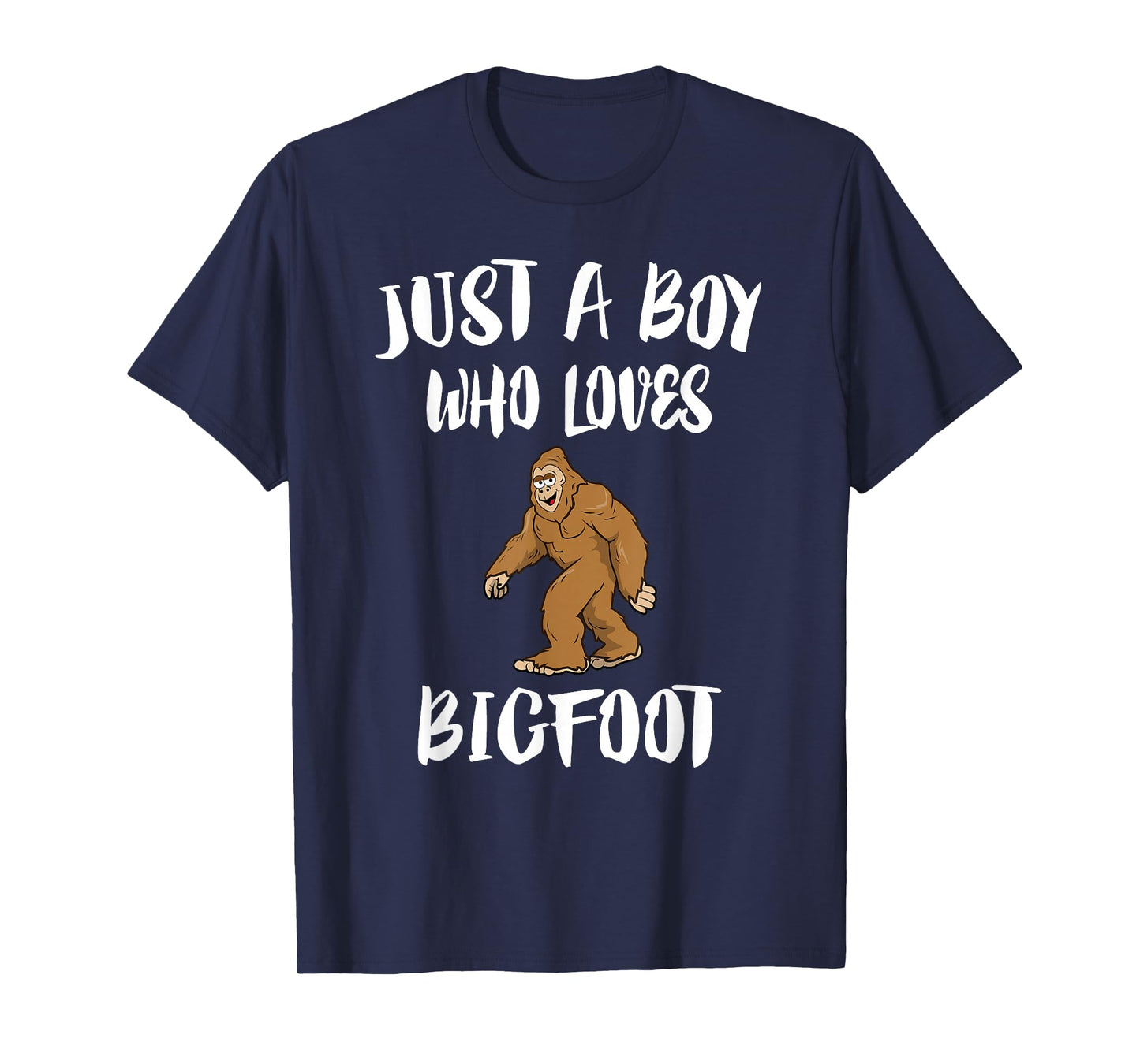 Just A Boy Who Loves Bigfoot Animal Gift T-Shirt