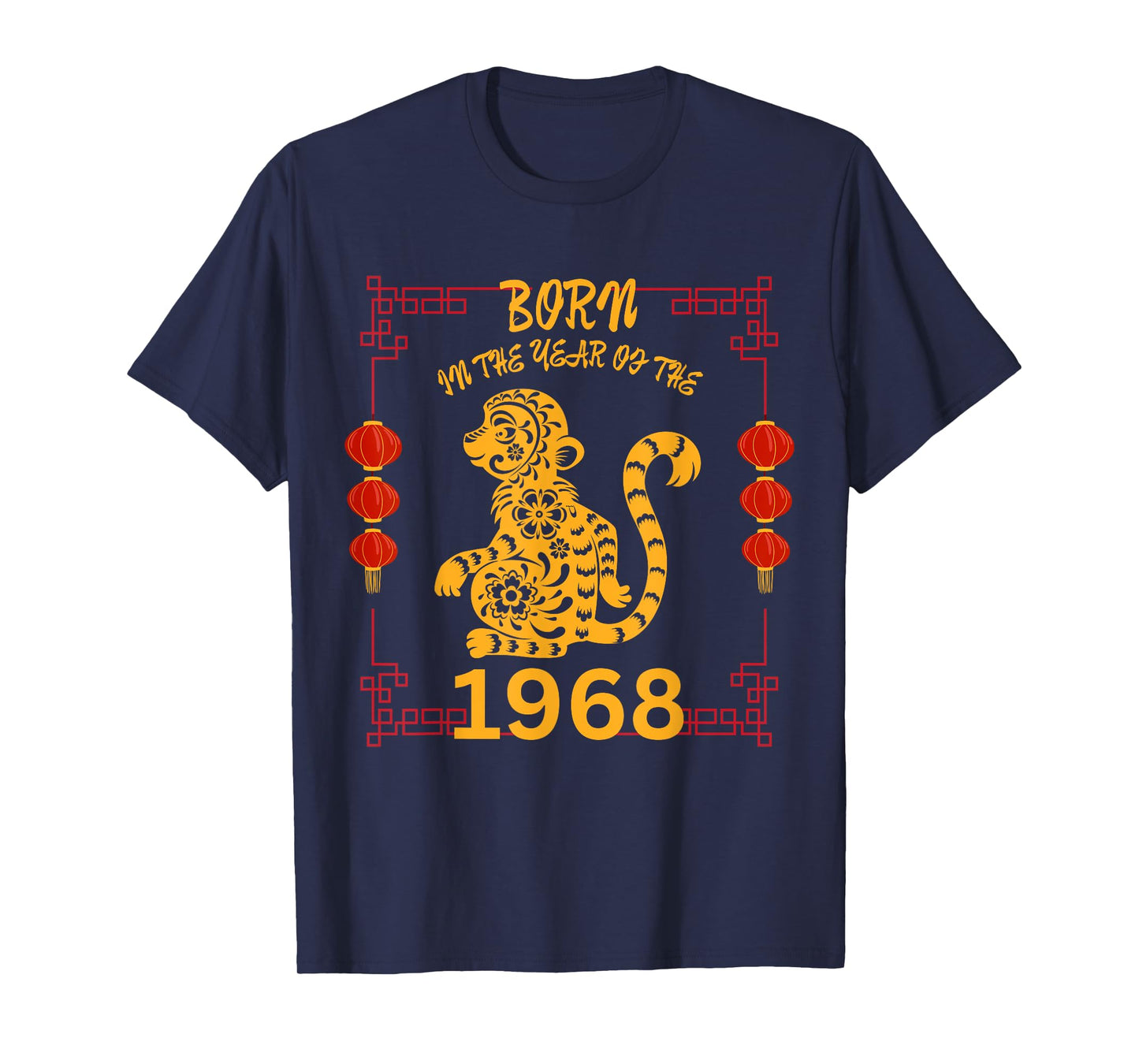 Born in the Year of the Monkey 1968 Chinese New Year Zodiac T-Shirt