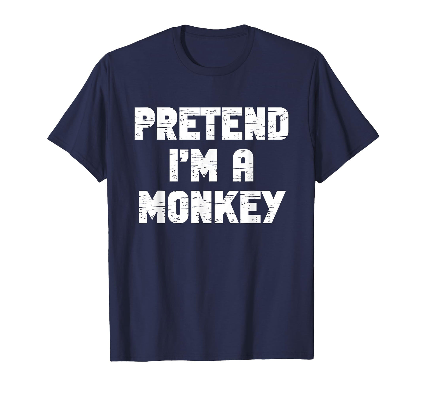 Halloween Pretend I'm A Monkey Costume Funny Lazy Kids Adult T-Shirt