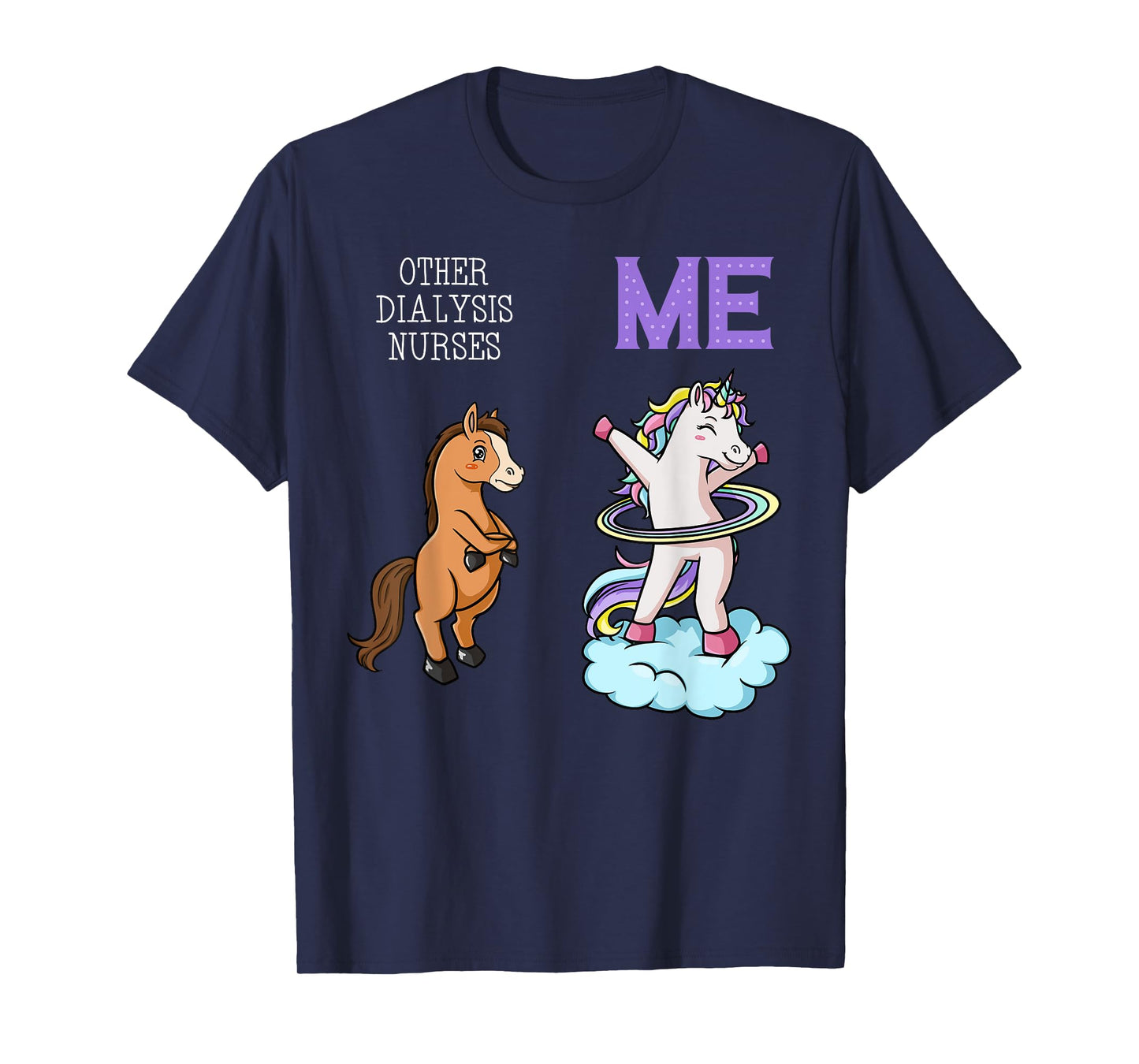 Dialysis Nurse Unicorn Renal Nursing RN Nephrology T-Shirt