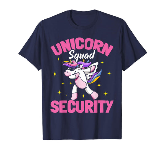 Unicorn Parents Birthday Party Security T-Shirt