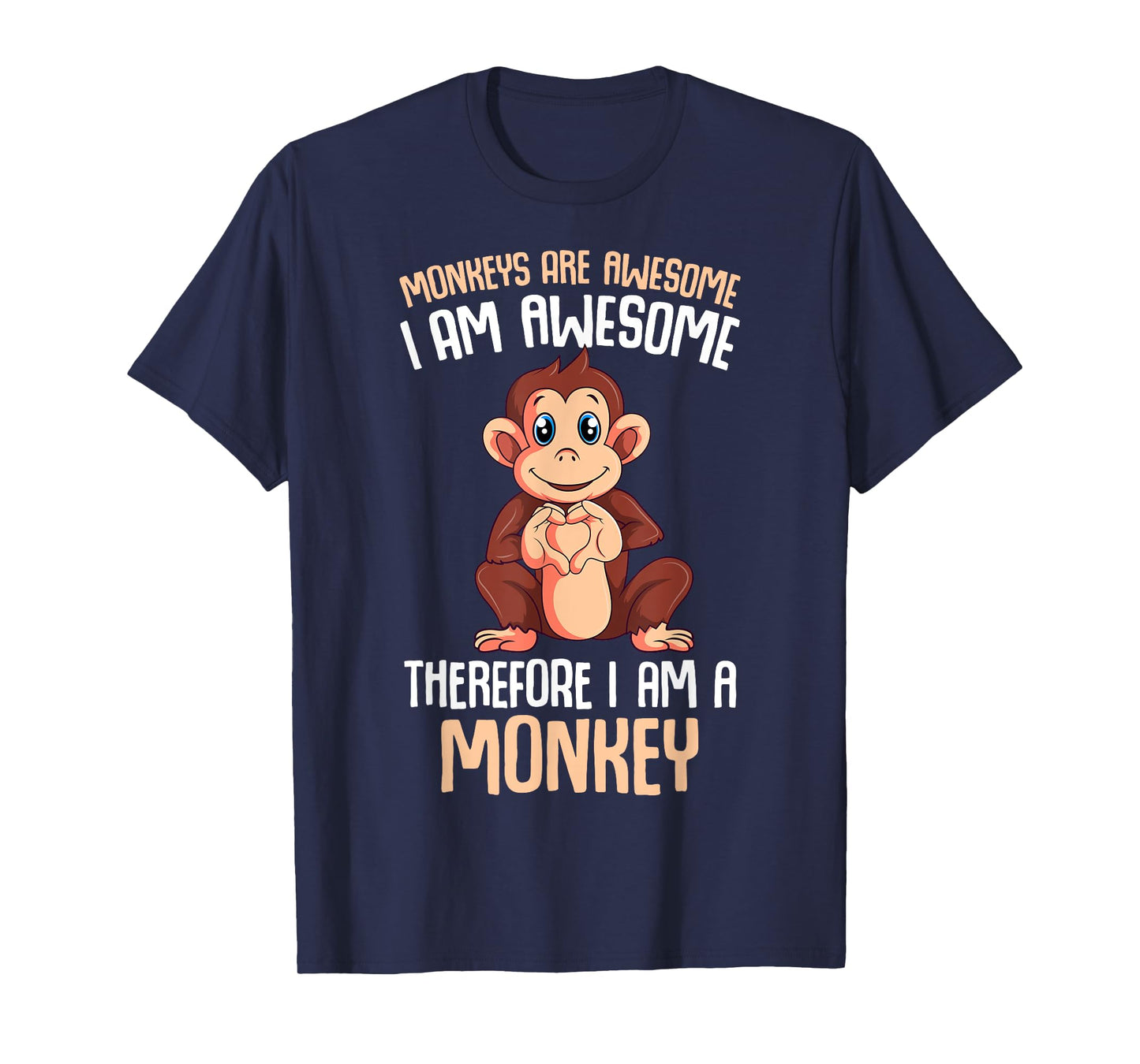 Monkeys Are Awesome Boys Kids Girls Monkey T-Shirt
