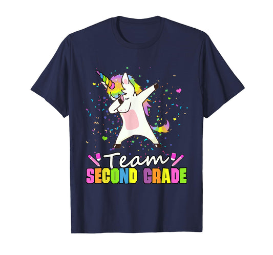 Team Second Grade Unicorn Team 2nd Grade T-Shirt