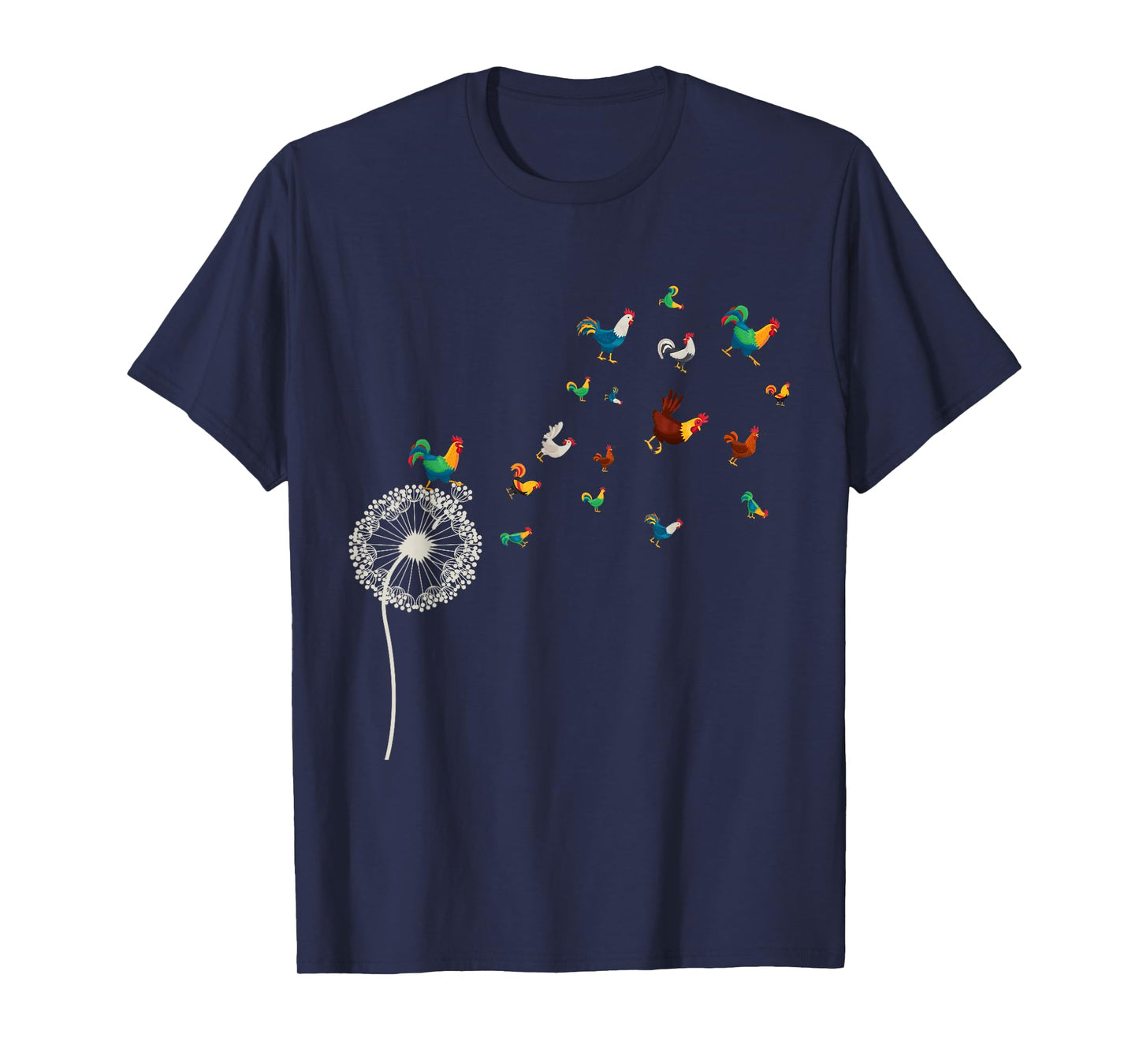 Farm Bird Animal Lover Farmer Gift Dandelion Chicken T-Shirt