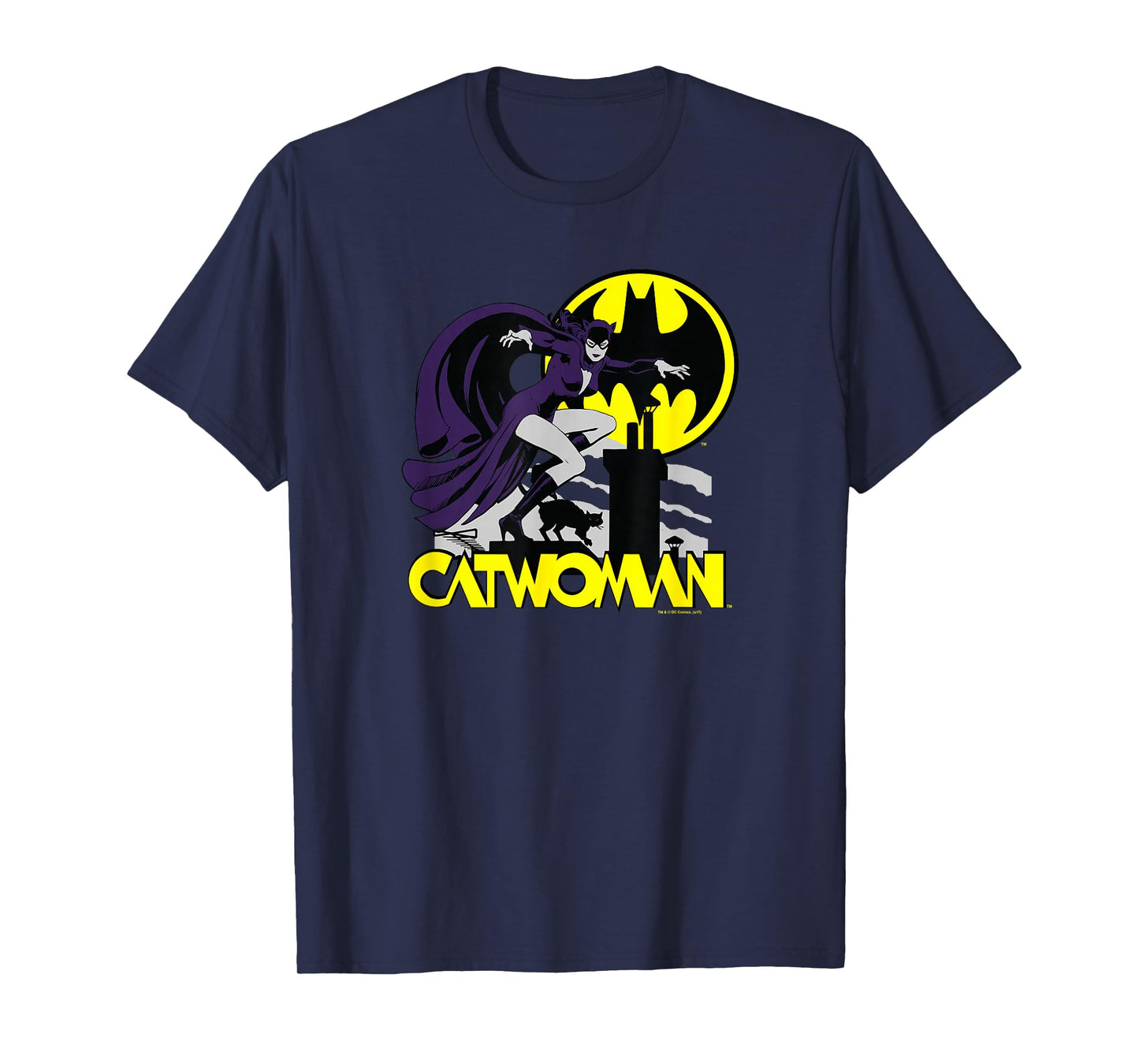 Batman Catwoman Rooftop Cat T-Shirt
