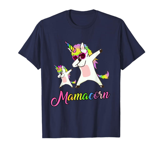 Mamacorn Funny Unicorn Mommy Unicorn Girl and Mother T-Shirt