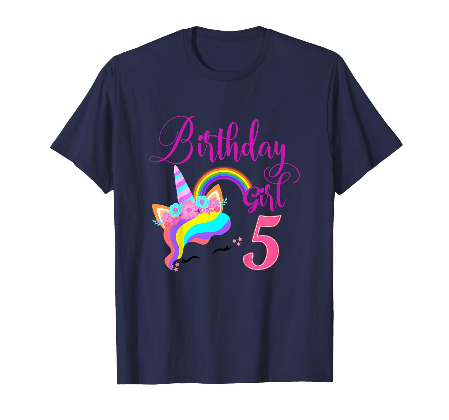 Kids I'm 6th the Birthday for Girl Unicorn 6 year old Birthday T-Shirt