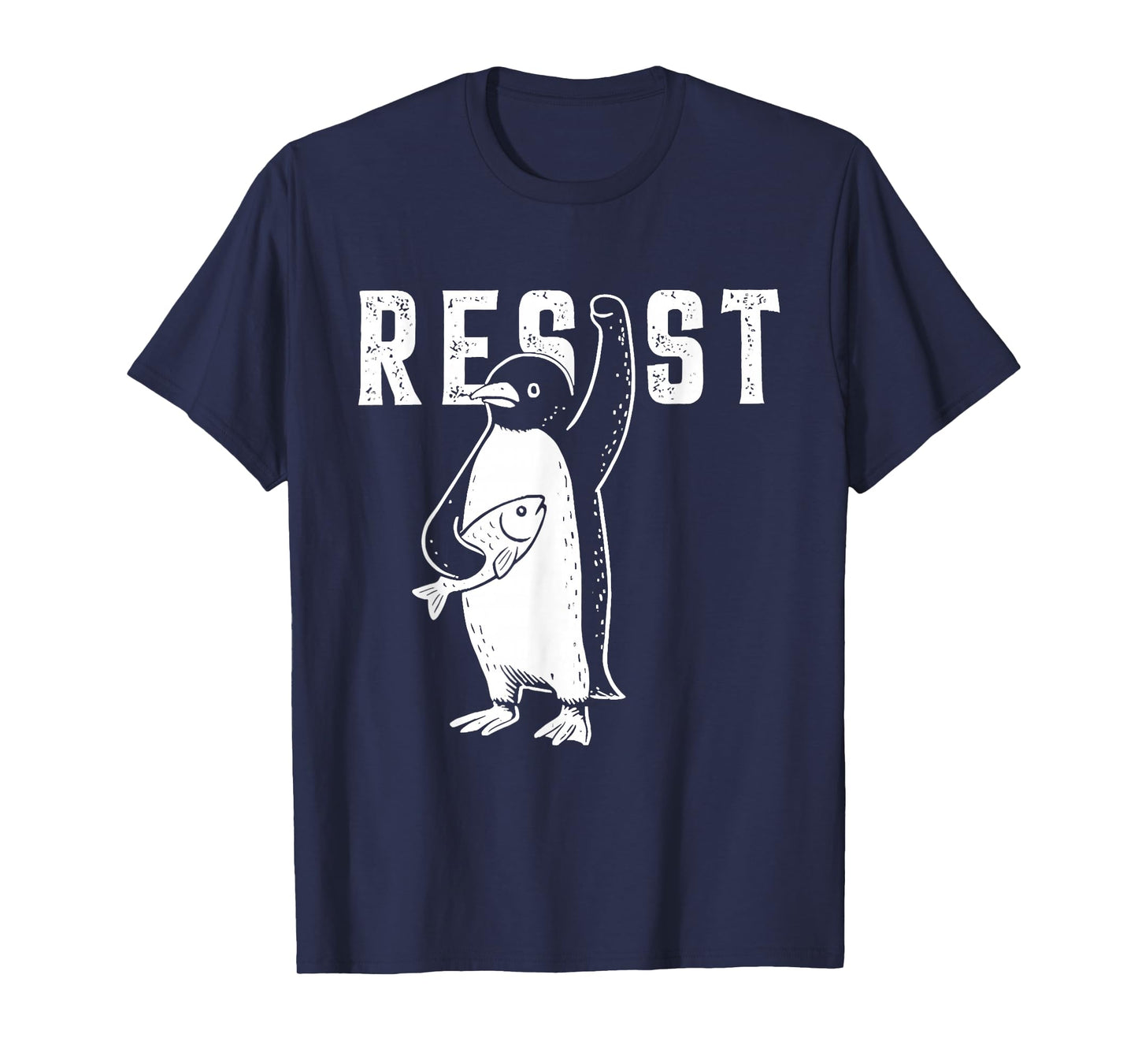 Penguin Resist Funny Penguins Protest Against Tariffs T-Shirt