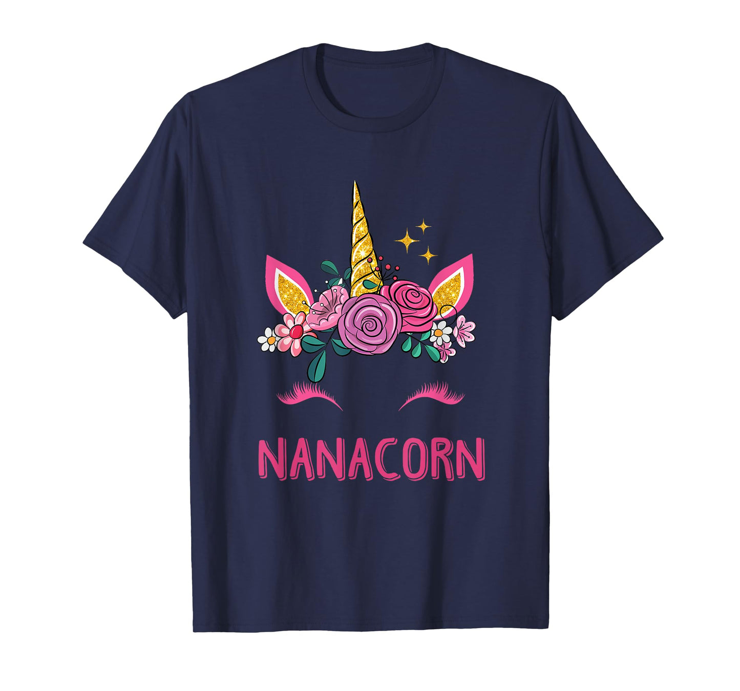Nanacorn Nana Unicorn Girl Grandma Kids Mother's Day T-Shirt