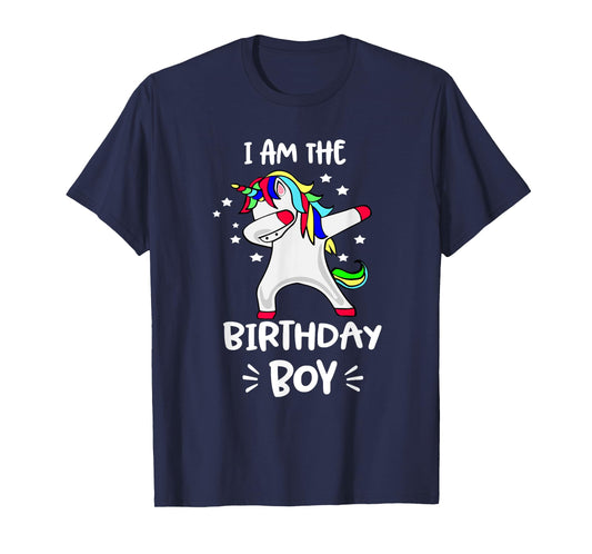 I Am The Birthday Boy Unicorn Shirt Dabbing Unicorn Shirt T-Shirt