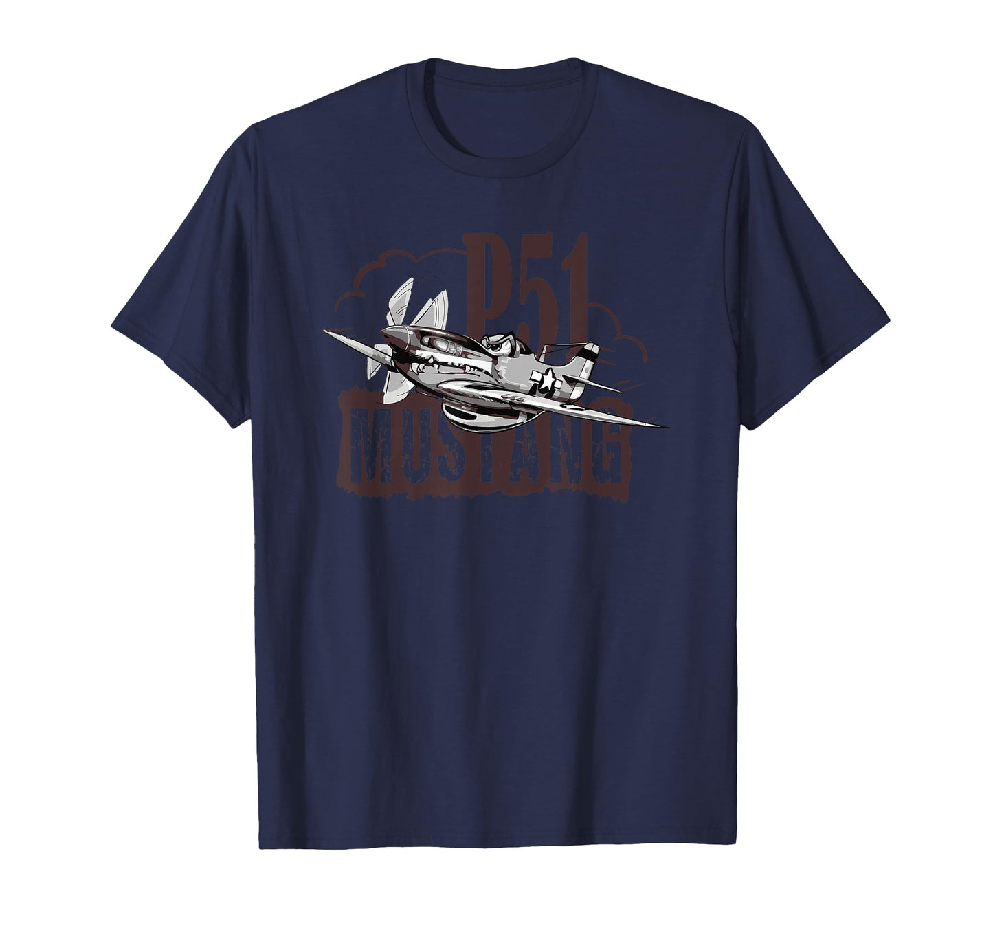 P51 Mustang T shirt WW2 Fighter T-Shirt