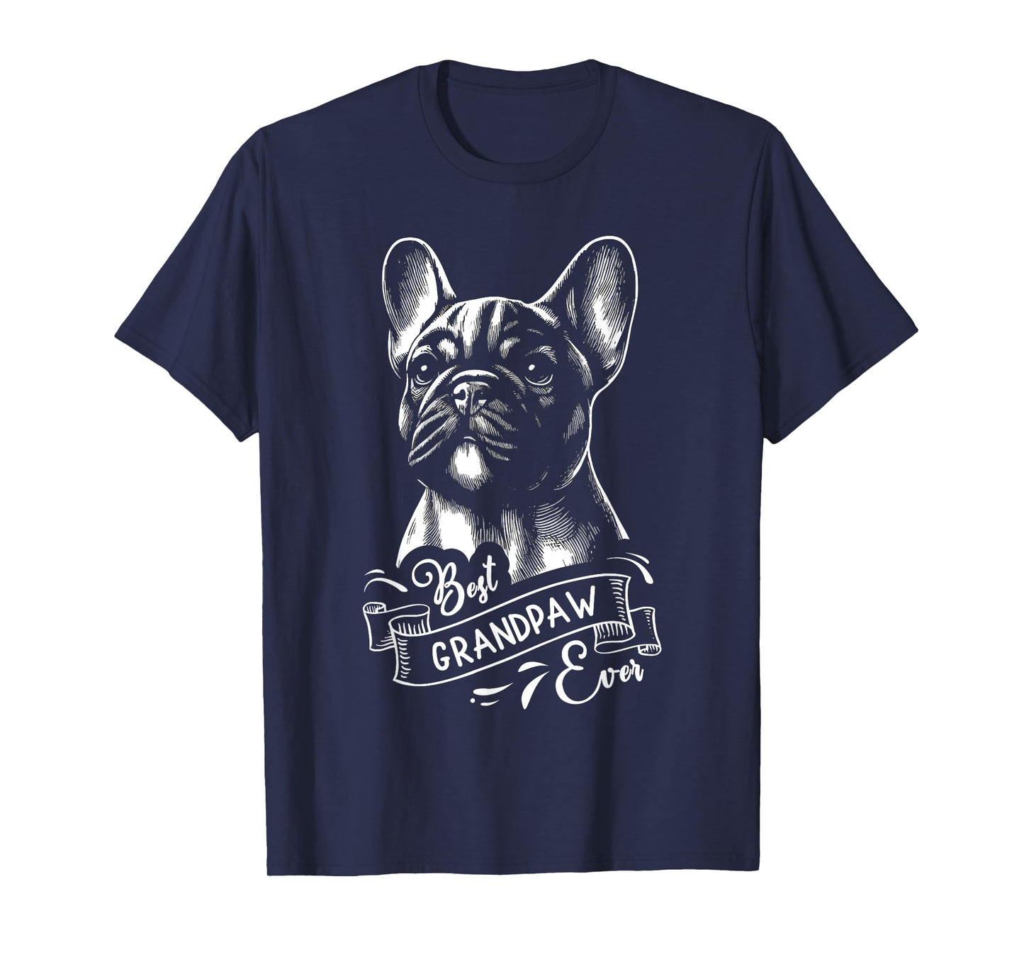 Best Grandpaw Ever French Bulldog Frenchie Dog Grandpa Men Women Kids T-Shirt