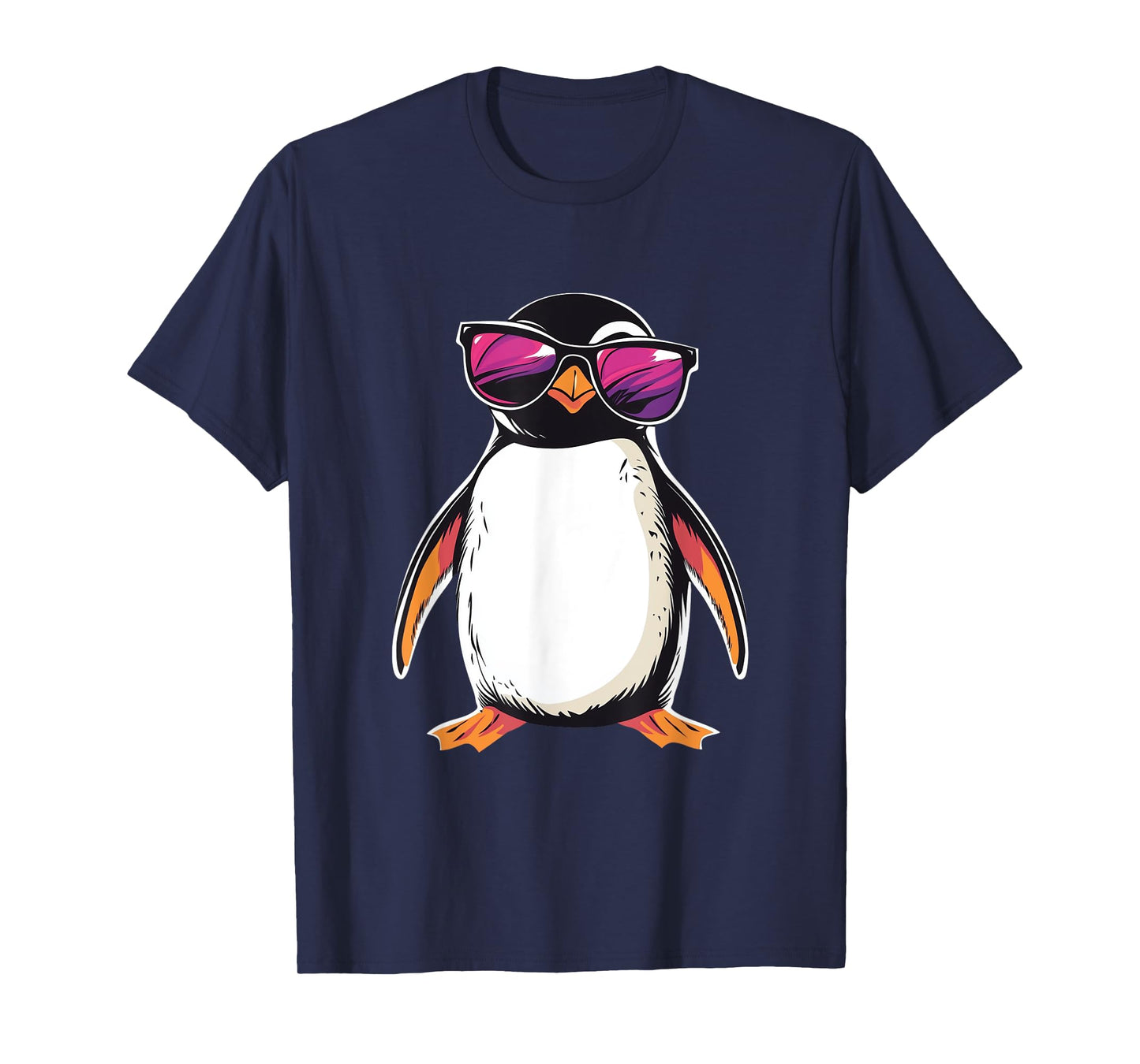 Penguin wearing Sunglasses Bird Funny Graphic T-Shirt