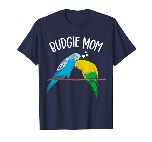 Budgie Mom Parakeet Budgerigar Funny Girls Womens T-Shirt