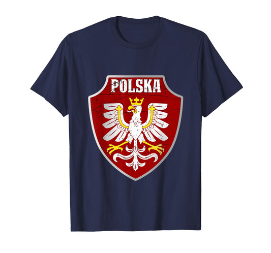 Polska Logo Vintage Retro Eagle Polish Pride Poland T-Shirt
