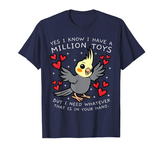 Cockatiel Cockatoo Lutino Parrot Weiro Bird Quarrion Tiel T-Shirt