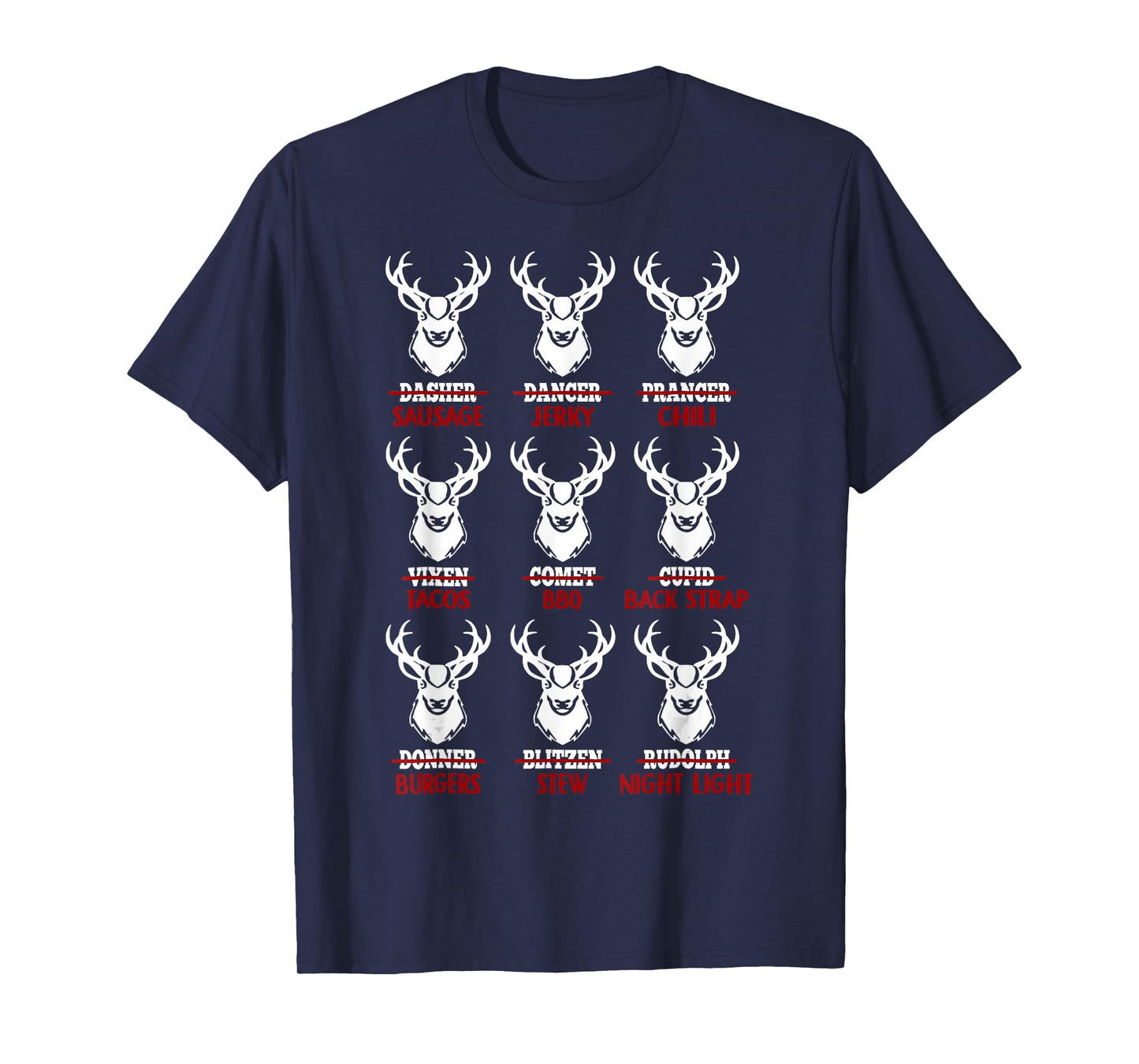 Funny Christmas Deer Bow Hunting Santa Men Women Hunter T-Shirt